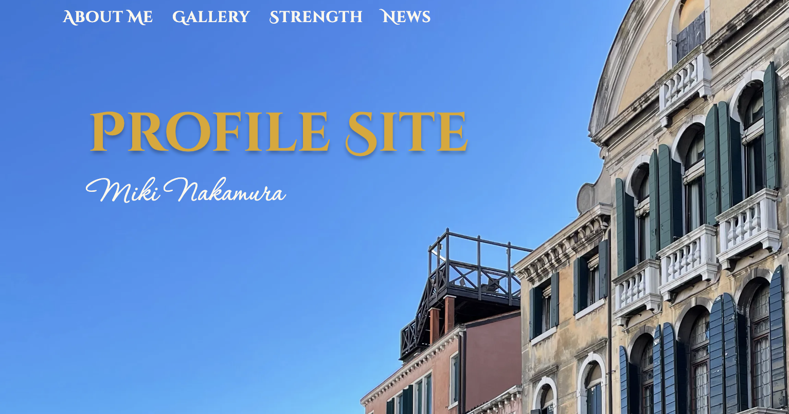 PROFILE SITE Miki Nakamura